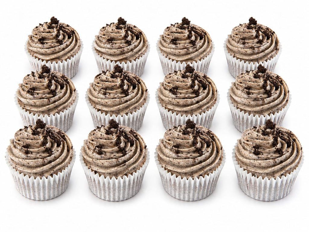 Box of 12 Cookies and cream cupcakes