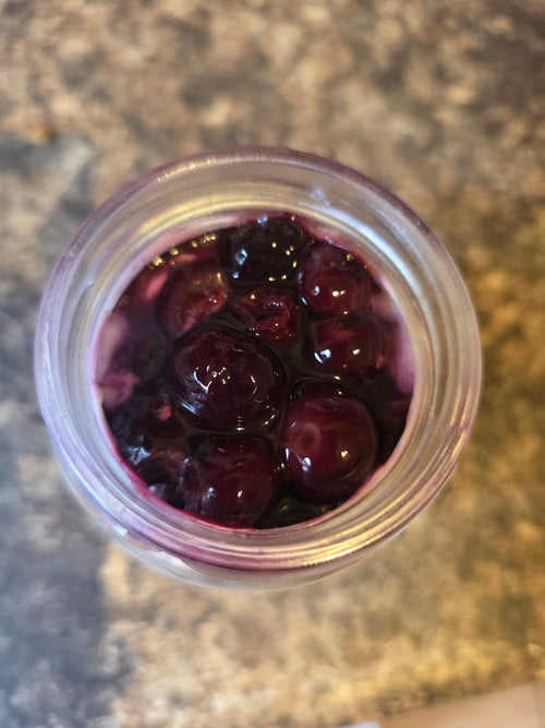 Blueberry cheesecake in a Jar