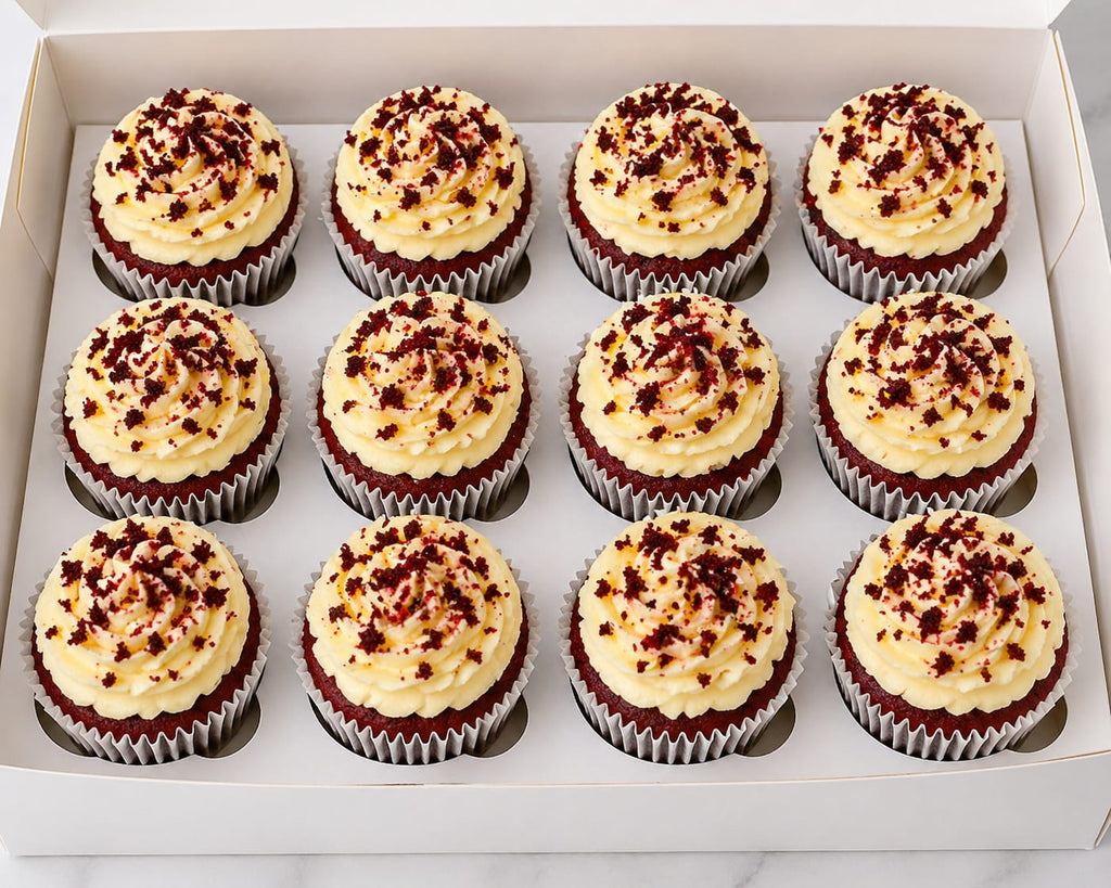 Box of 12 Red velvet cupcakes