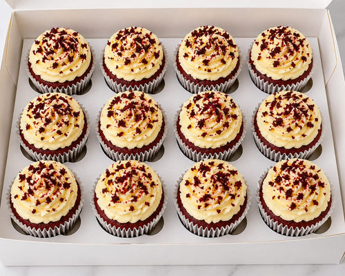 Box of 12 Red velvet cupcakes